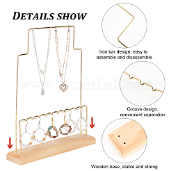 Eisen mehrstufiger Ohrring-Display-Organizer-Halter&nbsp;EDIS-WH0035-05LG