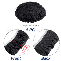 Nastri plissettati in pizzo di poliestere&nbsp;SRIB-WH0011-467A