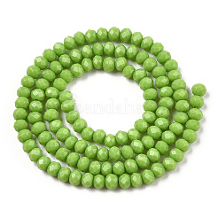 Chapelets de perles en verre opaque de couleur unie&nbsp;EGLA-A034-P3mm-D30