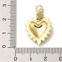 Emaille-Anhänger aus Messing mit Gestellbeschichtung&nbsp;KK-I720-27G-04