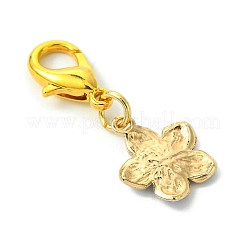 10 stücke 5 stile blume legierung emaille anhänger dekorationen&nbsp;HJEW-JM02751