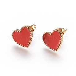 Boucles d'oreilles à tige en acier inoxydable 304&nbsp;EJEW-I235-04-B