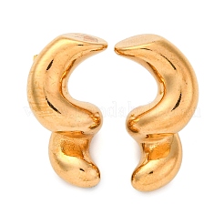 Boucles d'oreilles à tige torsadées en acier inoxydable 304&nbsp;EJEW-P299-02G