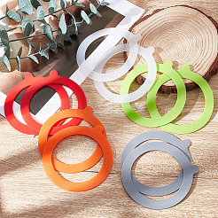 10 Stück Silikonringe in 5 Farben&nbsp;AJEW-GF0005-71