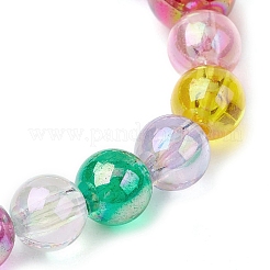 Braccialetti elastici rotondi in acrilico per bambini&nbsp;BJEW-JB11558-04
