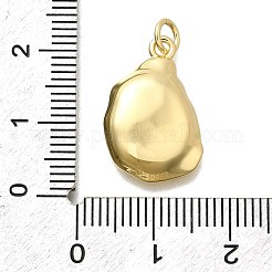Anhänger aus Messing und ABS-Kunstperlen&nbsp;KK-D339-11G