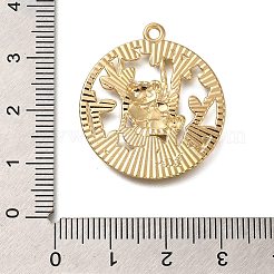 Pendentifs en alliage émaillé à thème panda avec placage en rack&nbsp;ENAM-S021-08G-E
