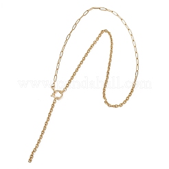 Büroklammerkette aus Edelstahl 304&nbsp;NJEW-JN05724
