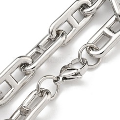 Bracelets à maillons en acier inoxydable 304&nbsp;BJEW-H618-06P