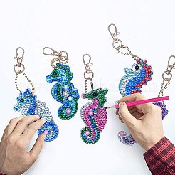DIY 5D-Diamantmalerei-Schlüsselanhänger&nbsp;DIY-WH0161-59