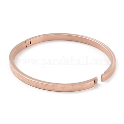 Juego de 3 pulsera ranurada de acero inoxidable 304 de 3 colores&nbsp;BJEW-F464-10