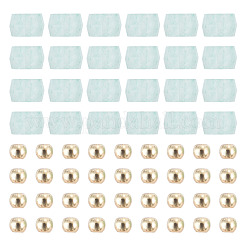 50pcs perles d'aventurine vertes naturelles&nbsp;G-TAD0001-15B
