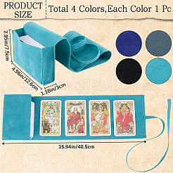 Sacs de rangement pour cartes de tarot en velours double face&nbsp;ABAG-CN0001-07B