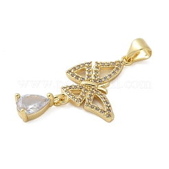 Colgante micropavé cubic zirconia de latón&nbsp;KK-P293-17G