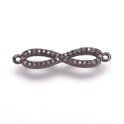 Liens en laiton avec zircone cubique&nbsp;ZIRC-K070-11