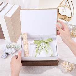 6 Stück 3-farbige Papier- und Leinenverpackungsboxen&nbsp;CON-HY0001-09