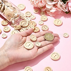 100 stücke 5 arten holz tasten&nbsp;BUTT-YW0001-03