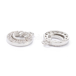 Estante de placas micro latón allanan charms de circonio cúbico&nbsp;X-ZIRC-C026-10P