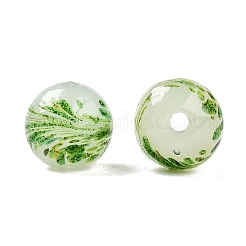 Perles de verre faites à la main en sable vert&nbsp;LAMP-T023-04A-01