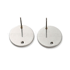 Orecchini a bottone in acciaio inossidabile 201 anti-ossidazione&nbsp;STAS-P308-09C-P