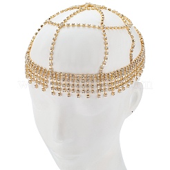 Stirnbänder aus legiertem Strass-Mesh&nbsp;OHAR-WH20005-32G