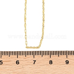 1.5 mm verstellbare Messingkette mit Schiebeverschluss für Damen und Herren&nbsp;NJEW-L012-10G