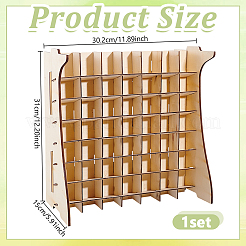 Supports de rangement de peinture en bois&nbsp;AJEW-WH0270-896