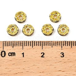 Messing Strass Zwischen perlen&nbsp;RSB028NF-04G