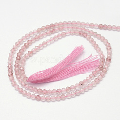 Fragola naturale fili di perline di quarzo&nbsp;G-G936-2mm-02