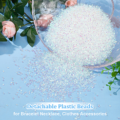 Perles en plastique détachables&nbsp;DIY-WH0430-683A-01
