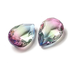 Cabochons à facettes en verre strass k9&nbsp;GGLA-B002-02A