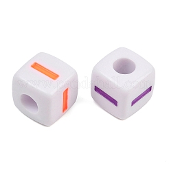 Perles européennes en émail acrylique opaque&nbsp;AC-ACBA1794-04I