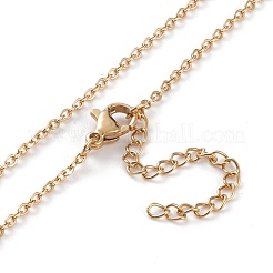 Set di collane pendenti e orecchini a bottone con catene in acciaio inossidabile 304&nbsp;SJEW-I205-05