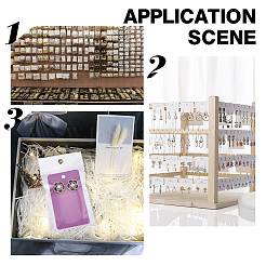 120 porte-cartes en papier kraft vierge pour boucles d'oreilles&nbsp;DIY-PH0009-96A