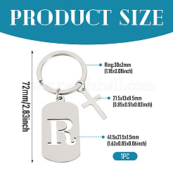 1 llavero de acero inoxidable&nbsp;KEYC-TADJ0001-08R