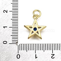 Ottone micro spianare pendenti zirconi&nbsp;KK-Z100-08G