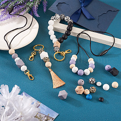 Bausatz für ein DIY-Perlen-Schlüsselanhänger-Armband&nbsp;DIY-TA0004-23