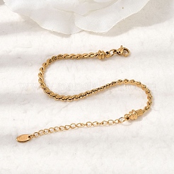 Bracciali a catena in acciaio inossidabile 304 per donna&nbsp;BJEW-A158-02D-G