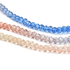 Fili di perline in vetro verniciato trasparente&nbsp;X1-DGLA-A034-T1mm-A02