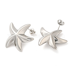 Pendientes de botón de acero inoxidable 304 antideslustre para mujer&nbsp;X-EJEW-G364-13P