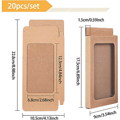 Boîte de papier kraft créative pliable&nbsp;CON-BC0001-25B-01