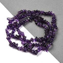 Natürlichen Amethyst Chip-Perlen-Stränge&nbsp;X-G-L607-A01-01