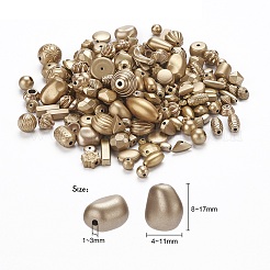Perles acryliques plaqués&nbsp;MACR-YW0001-29G