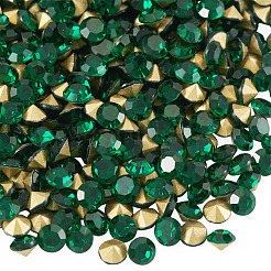 1 sacchetto di cabochon di strass in vetro con retro appuntito&nbsp;RGLA-TADJ0001-01A-05