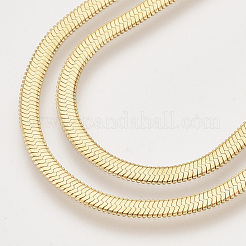 Collares de cadenas de espiga de latón&nbsp;X-KK-T048-38G-NF