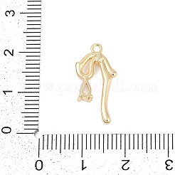 Pendentifs avec zircon cubiques à micro-pavés en laiton&nbsp;ZIRC-P122-05C-G01