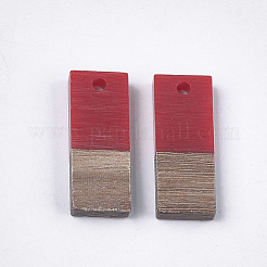 Pendentifs en bois de résine et de noyer&nbsp;RESI-S358-79E