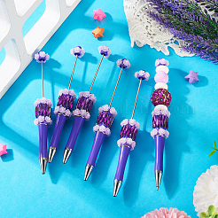Stylo à bille en plastique à motif de fleur&nbsp;LS-BT-TAC0045-002A