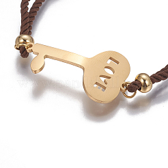 Bracciali bolo in nylon regolabile&nbsp;BJEW-F374-B
