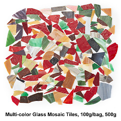 Carreaux de mosaïque de verre multicolores&nbsp;MOSA-WH0001-03B